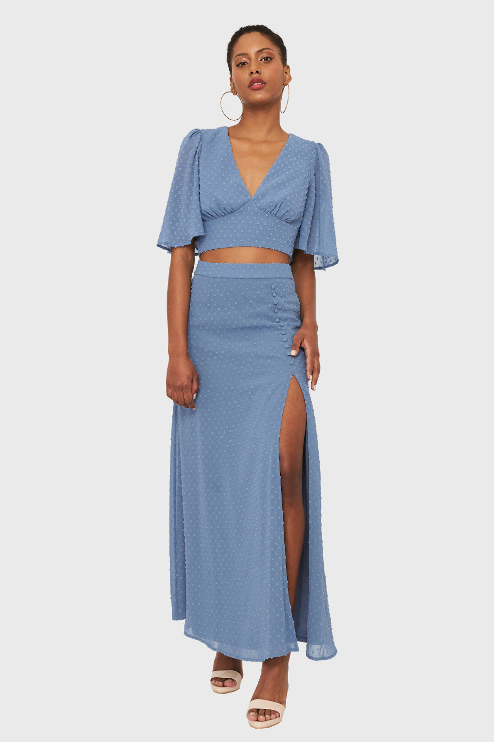 Conjunto De Falda Larga Y Blusa Moda Faldas Blusas Para Faldas