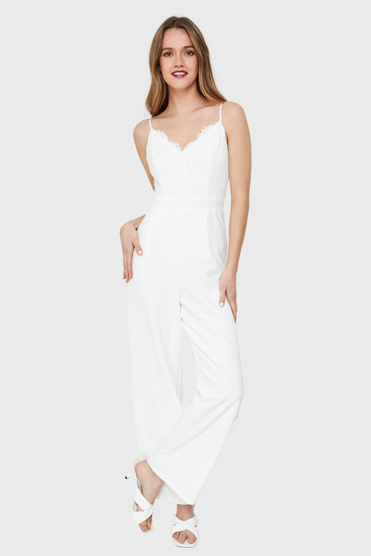 Enterito Canesú Encaje Blanco