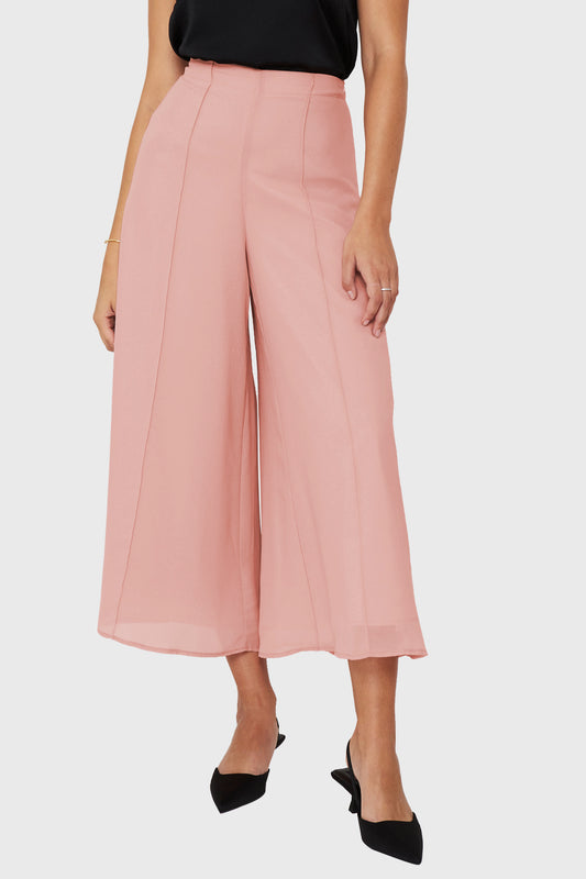 Pantalón Culotte Brillos Rosado
