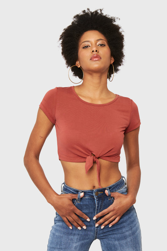 Crop Top Nudo Óxido