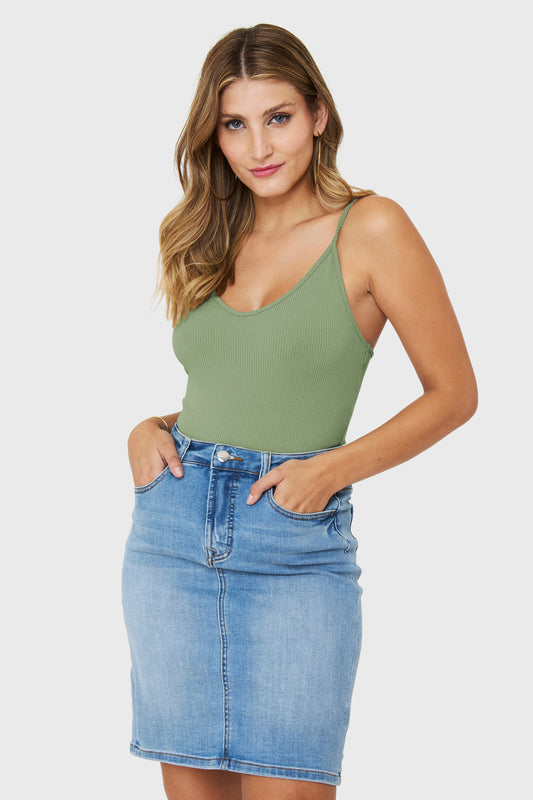 Body Pabilo Acanalado Menta