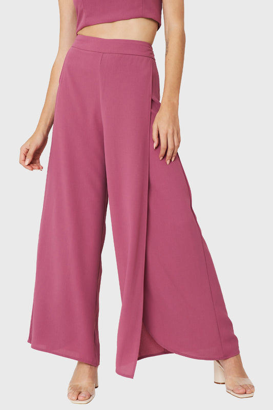 Pantalón Palazzo Rosado