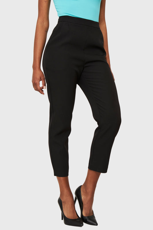 Pantalón Básico Tiro Alto Negro