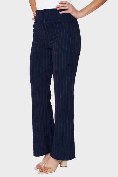 Pantalón Formal Rayas Azul Marino – Nicopoly